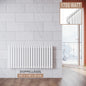 SONNI Radiatore Termosifoni Bilayer Design Radiatore Orizzontale Bianco 600x1180mm 1700W