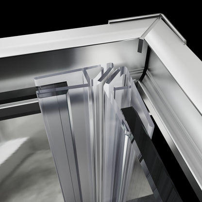 SONNI Cabina doccia ad ingresso angolare 70-90cm Altezza 185 cm