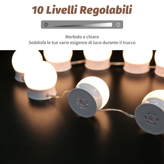 SONNI Vanity Lighting 10 LED Stringa di lampadine