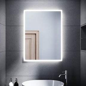 SONNI Specchio da Bagno Illuminato a LED 80 x 60cm