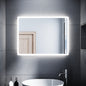 SONNI Specchio da Bagno Illuminato a LED 80 x 60cm