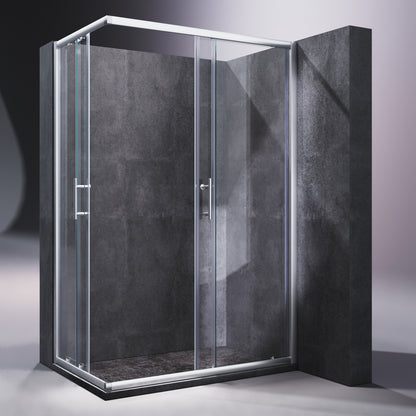 SONNI Cabina doccia ad ingresso angolare 70-90cm Altezza 185 cm
