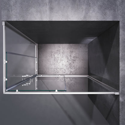 SONNI Cabina doccia ad ingresso angolare 70-90cm Altezza 185 cm